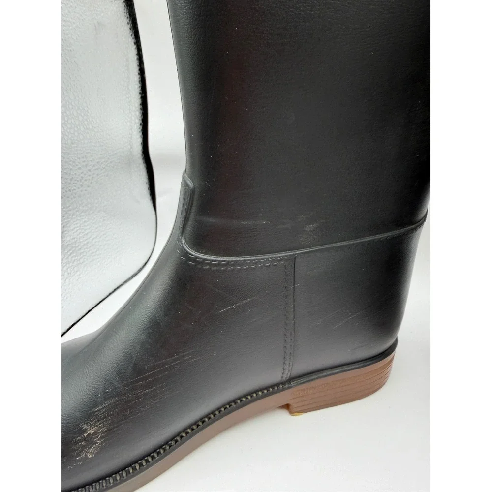 Dafna by Naot Riding Boots Women Size 9 Black Tall Rear Zip Equestrian Winner